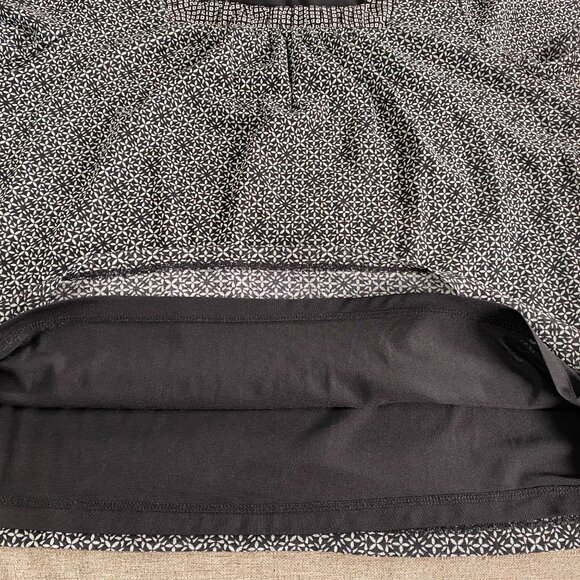 Croft & Barrow Short Sleeve Blouse Top Women's 3X Square Neck Black Geometric - Picture 6 of 9